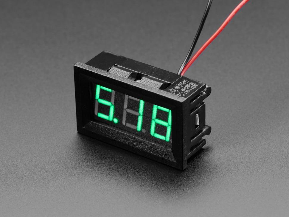 Adafruit Paneelvoltmeter - 4,5 V tot 30 VDC