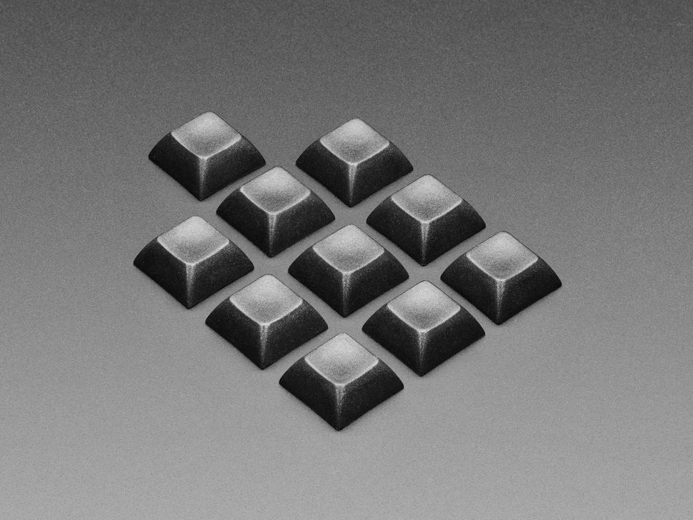 Adafruit Zwarte DSA-toetsen voor MX-compatibele switches - verpakking van 10