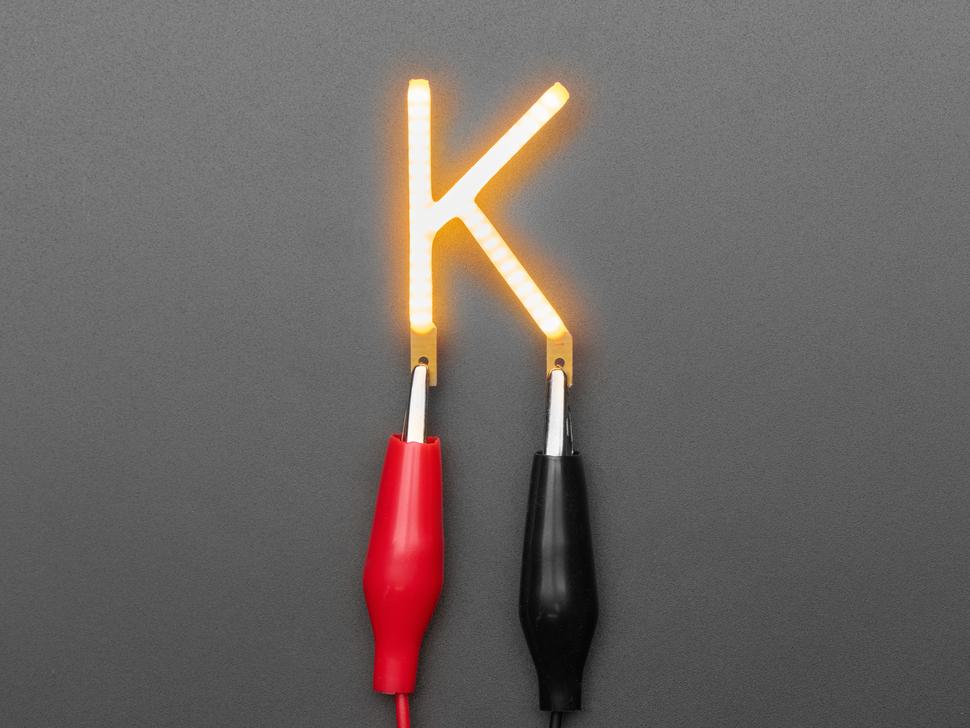 Adafruit Alphabet LED Filament - Warm White Letter 