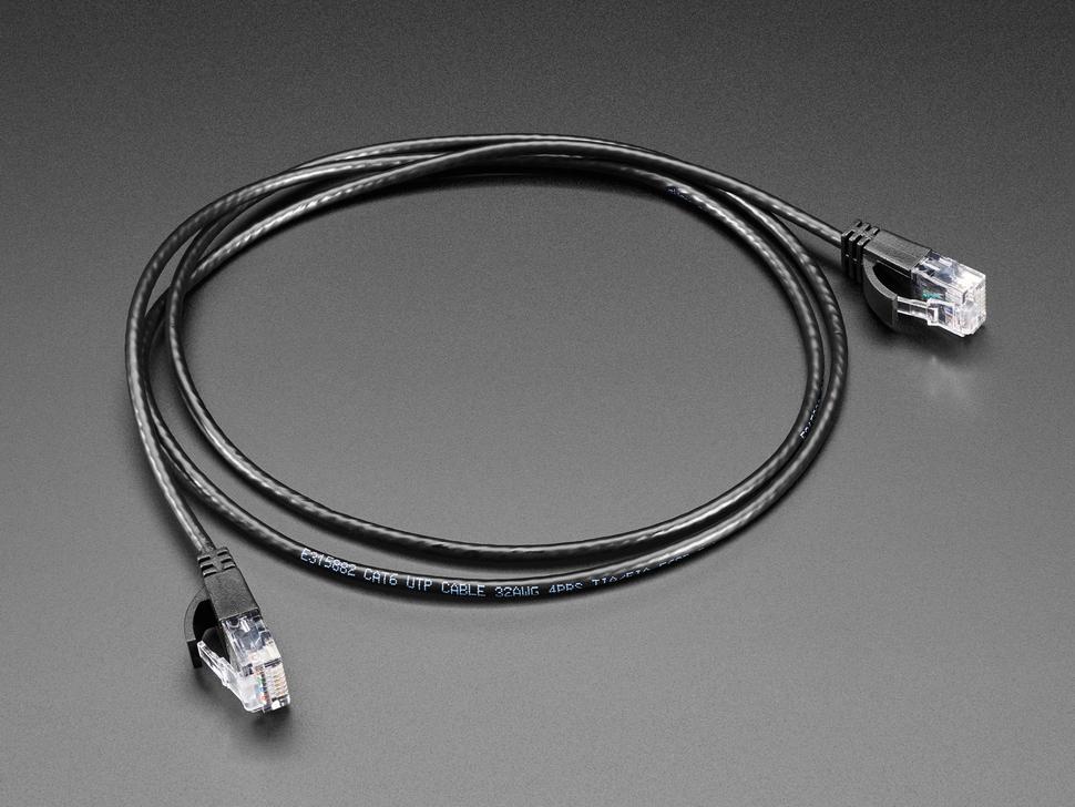 Adafruit Dunne Ethernet LAN UTP CAT6-kabel - 3 mm diameter - 1 meter lang
