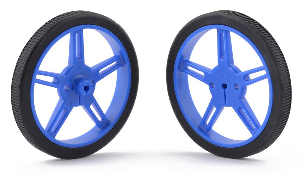 Paire de roues Pololu 60 × 8 mm - Bleu