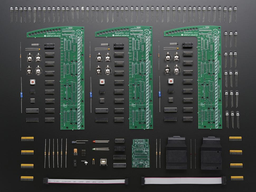 Adafruit Triple SpokePOV Kit + Dongle + 2 Magneten