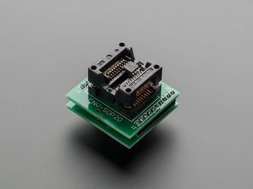 Adafruit SMT- socket - SOIC-20 Medium breakout