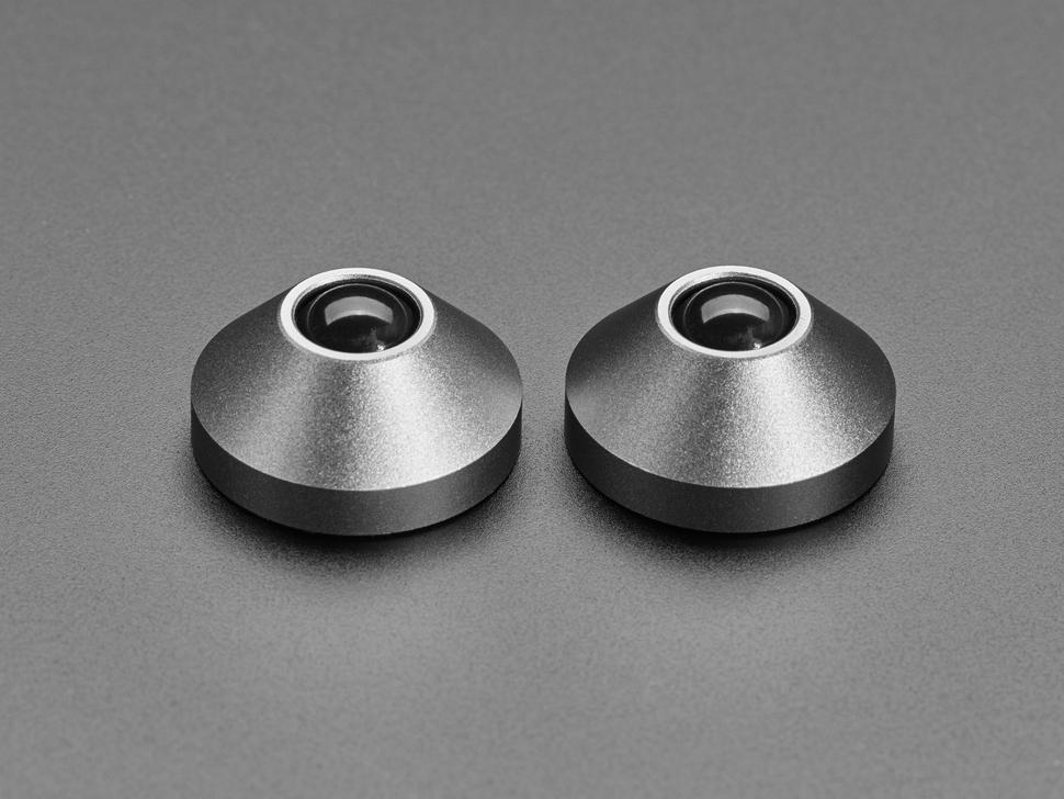 Adafruit Grijs geanodiseerde aluminium bumpervoetjes - set van 2
