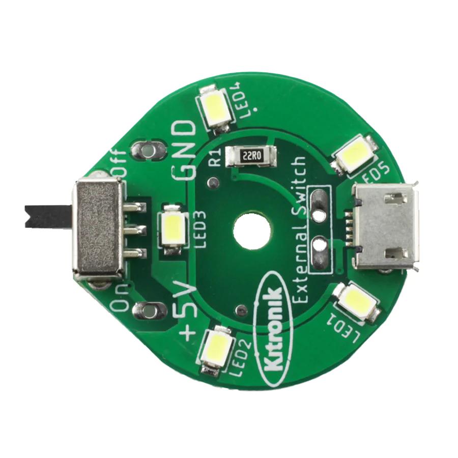 Kitronik Round USB White LED Lamp Opencircuit