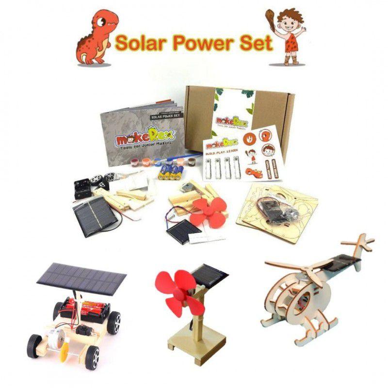 Energia Solar - kit de robô de madeira makeRex