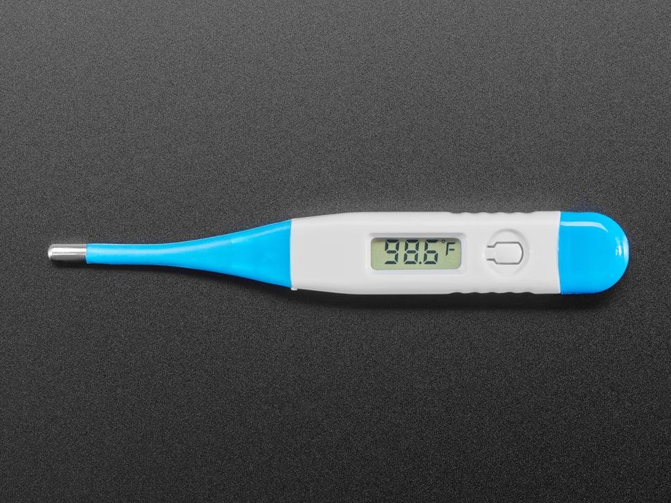 Adafruit Eenvoudige digitale lichaamsthermometer in Fahrenheit