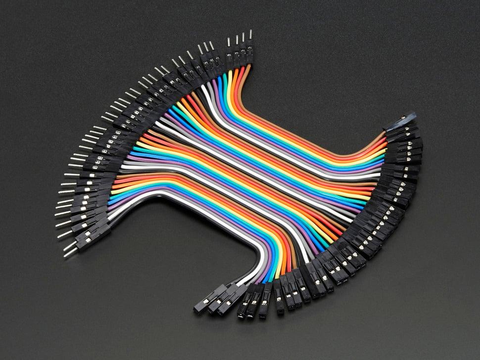 Adafruit Premium female /mannelijke 'Extension' jumper wires - 40 x 3" (75mm)