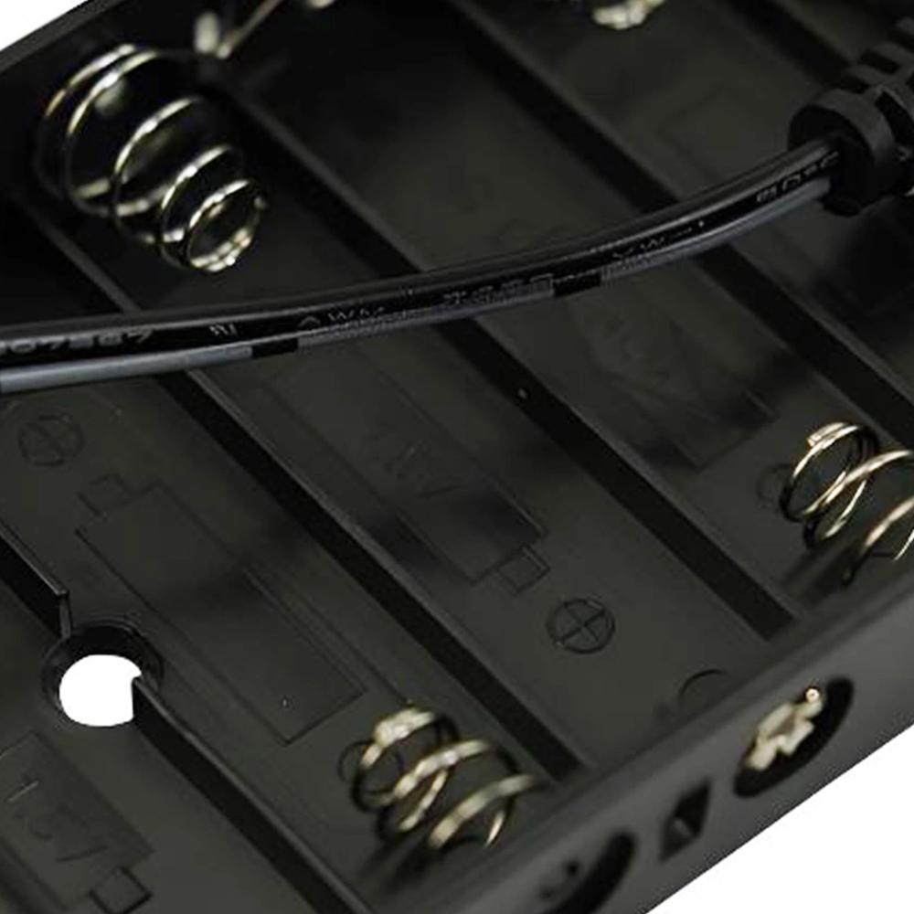 YIXISI 10 Stuks 2 X 1.5V 3V AA Batterijhouder, Plastic Batterij Opbergdoos Met Hoes Aan Uit Schakelaar En Draadgeleiders Zwart 689598520
