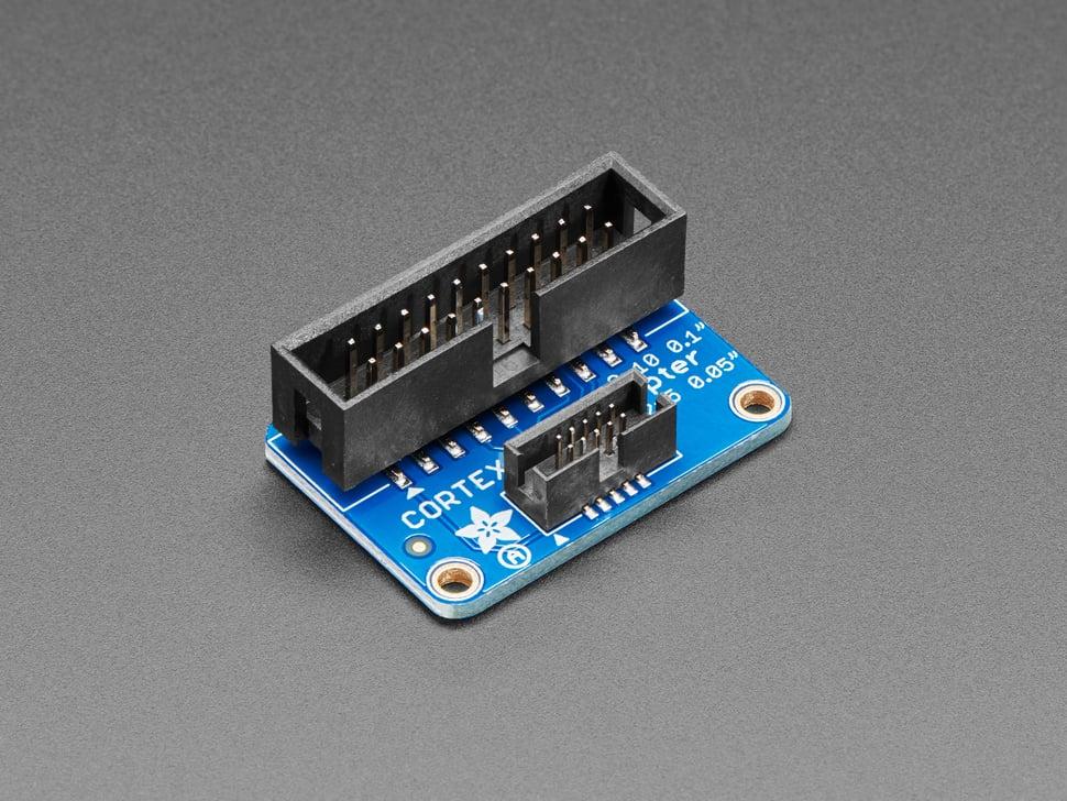 Adafruit JTAG (2x10 2,54 mm) naar SWD (2x5 1,27 mm) board