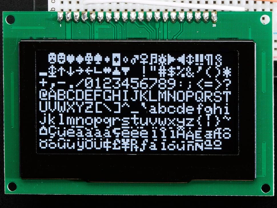 Adafruit Monochroom 2,7" 128x64 OLED grafisch display
