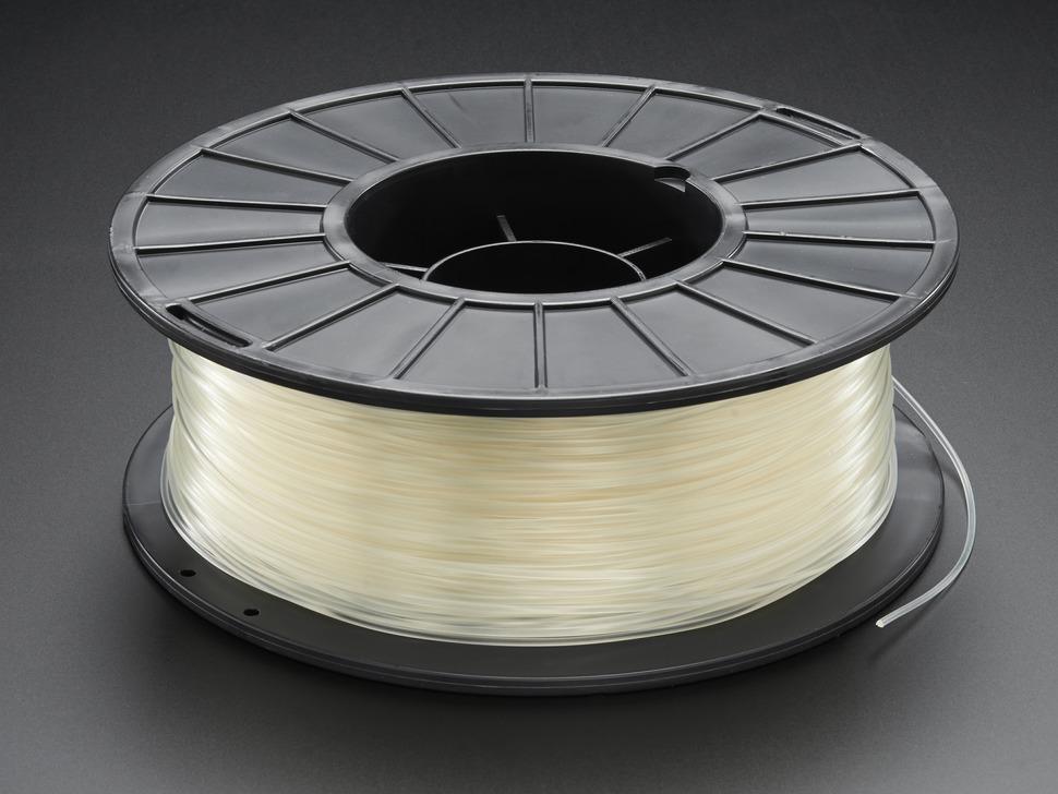 Adafruit PLA-filament voor 3D-printers - 1,75 mm natuurlijk doorschijnend - 1 kg