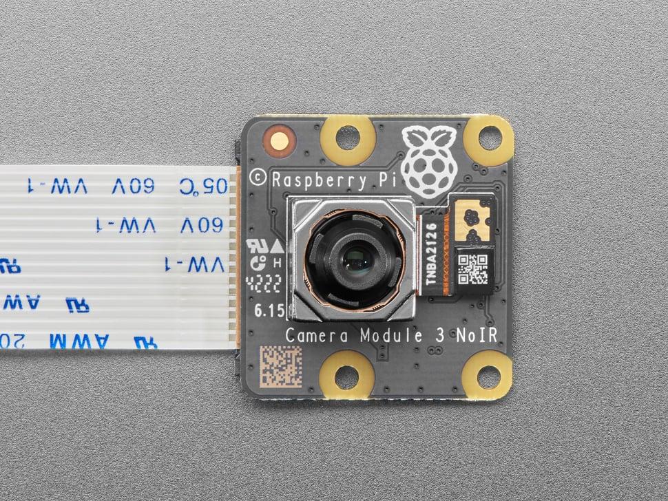 Adafruit Raspberry Pi Camera Module 3 NoIR - 12MP 75 graden infraroodlens