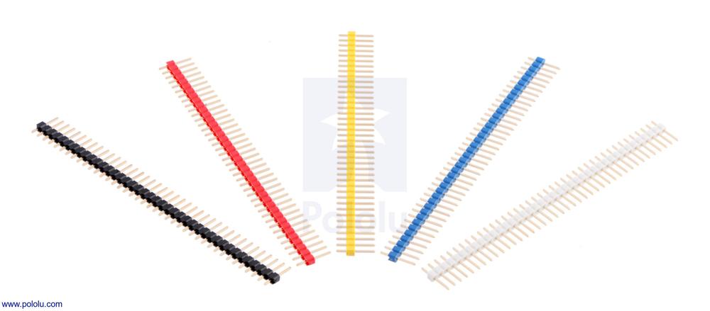 Connettore maschio separabile da 0,100" (2,54 mm): 1×40 pin, dritto, bifacciale