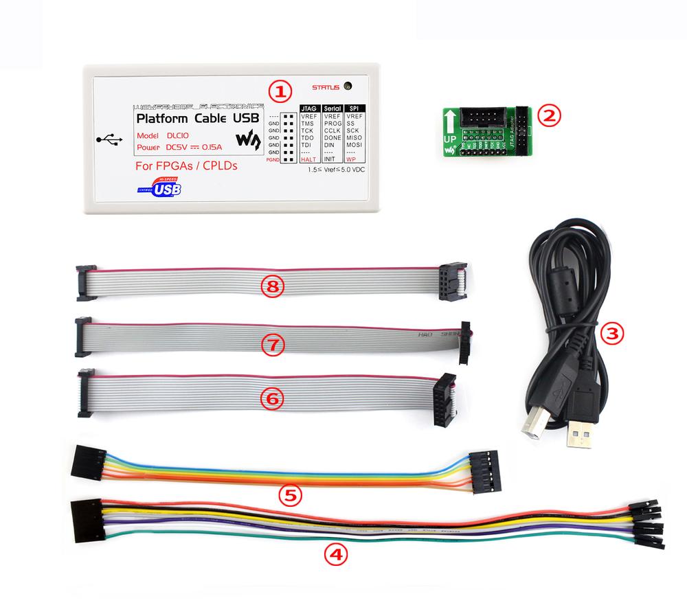Programmatore Jtag SPI USB Per FPGA CPLD – Cavo Download Per Rettifice, Compatibile HW-USBN-2A
