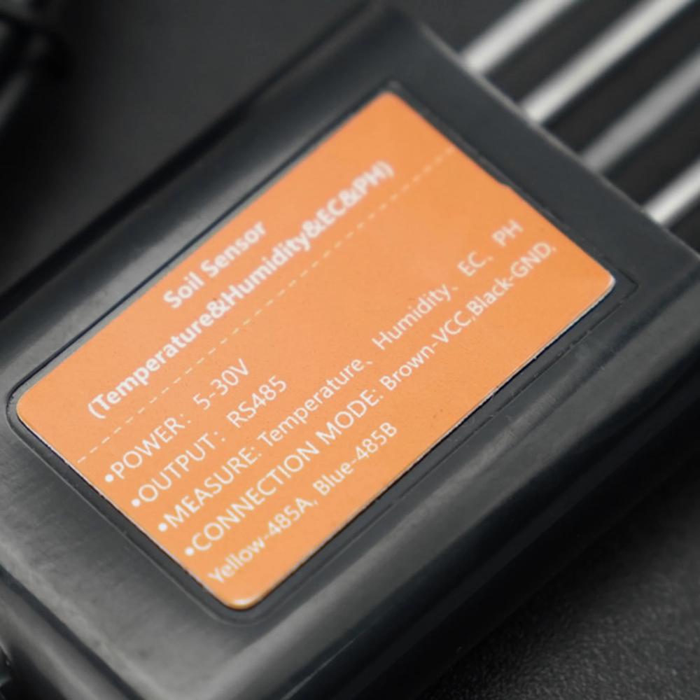 Sensore Umidità Suolo RS485 Con PH E Conducibilità – IP68 Impermeabile, Per Agricoltura E Protocollo ModBus-RTU