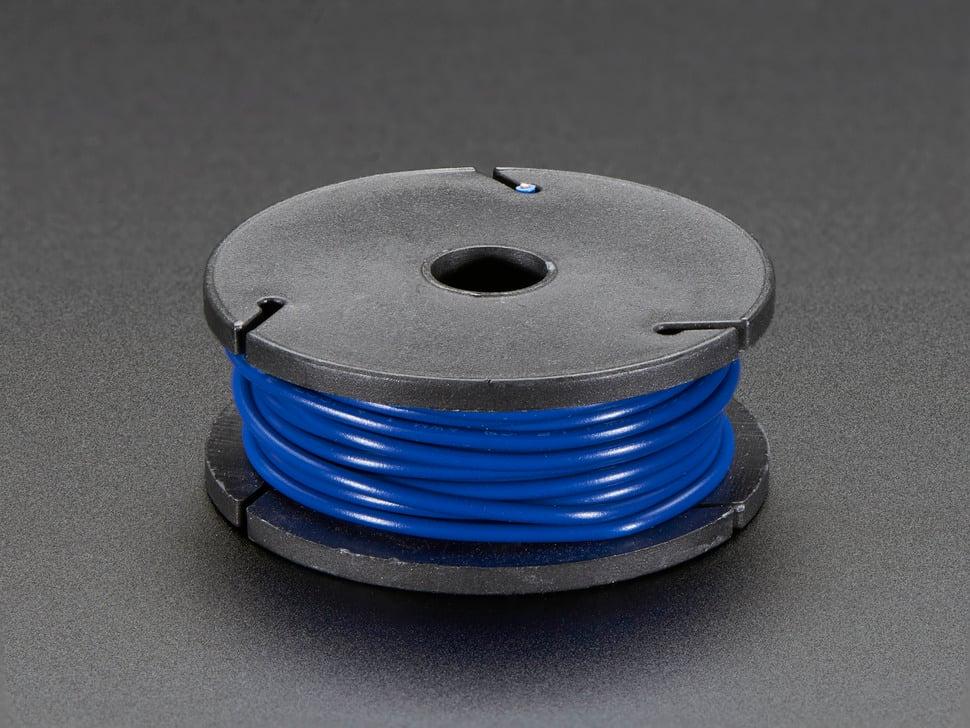 Adafruit stranded kerndraadspoel - 25ft - 22AWG - Blauw
