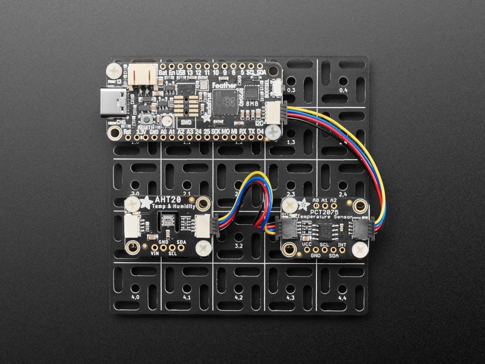 Adafruit Swirly Aluminium Montagerooster voor 0,1" PCB's