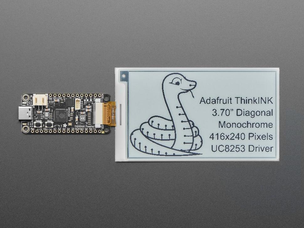 Adafruit 3,7" 416x240 Monochroom Zwart/Wit eInk / ePaper - Kale Display