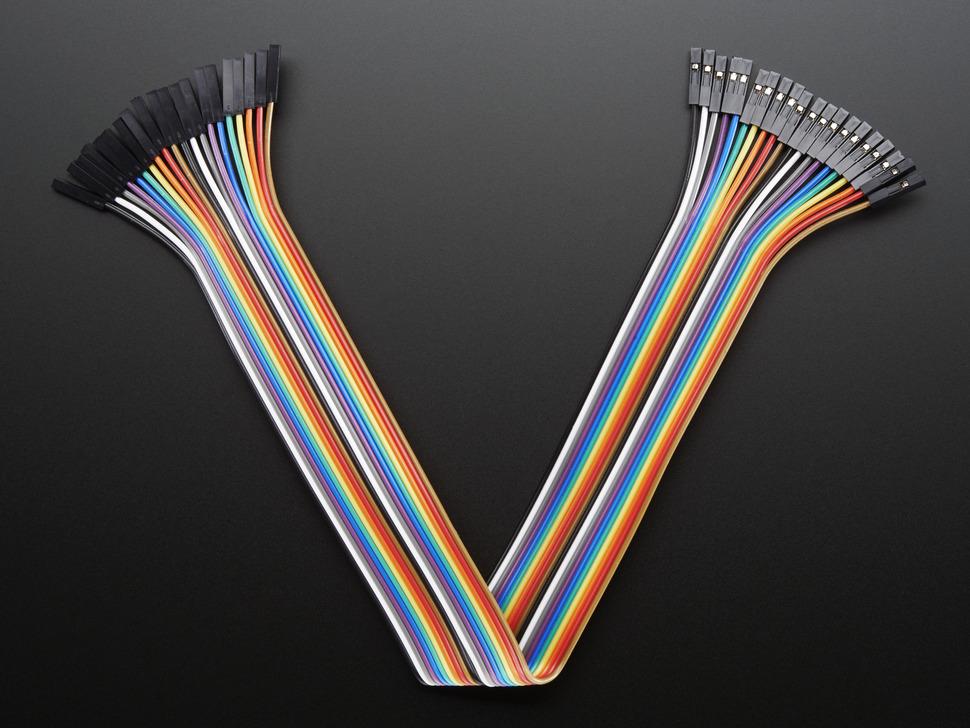 Adafruit Premium Female/male ‘extension’ Jumper Draden – 40 Stuks, 30 Cm, Geschikt Voor Breadboard En Elektronica-projecten