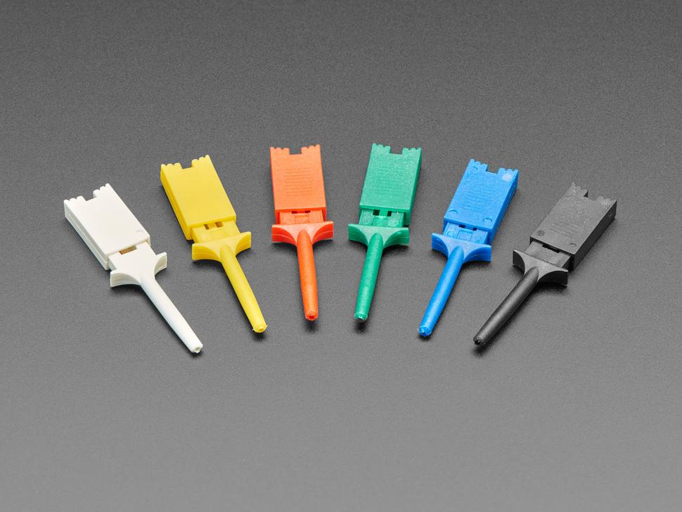 Adafruit Basis Multi-Color Micro SMT Test Hooks (6-pack)