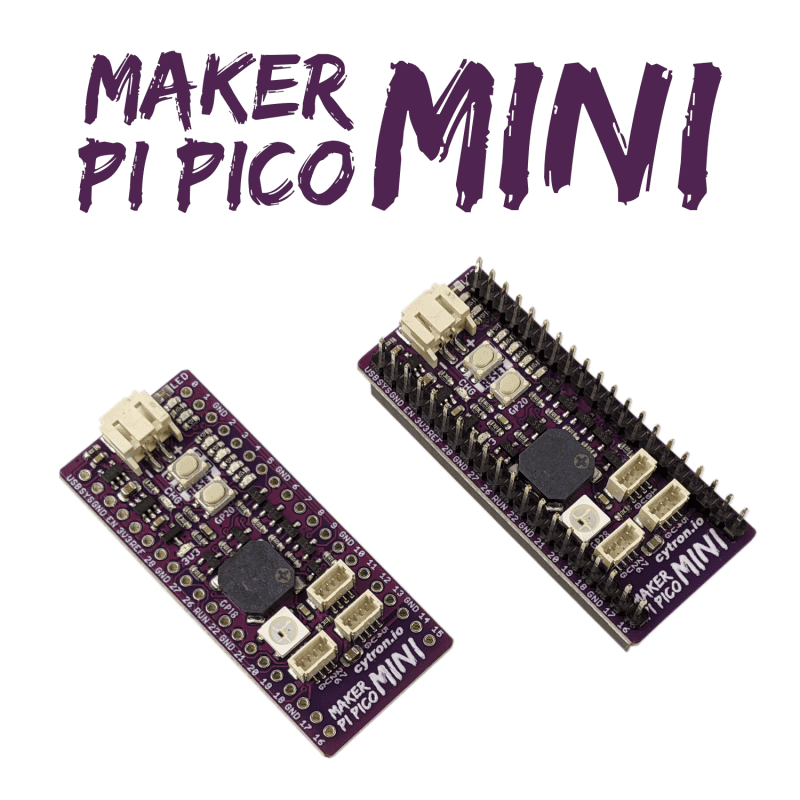Maker Pi Pico Mini - Valmiiksi juotettu pico