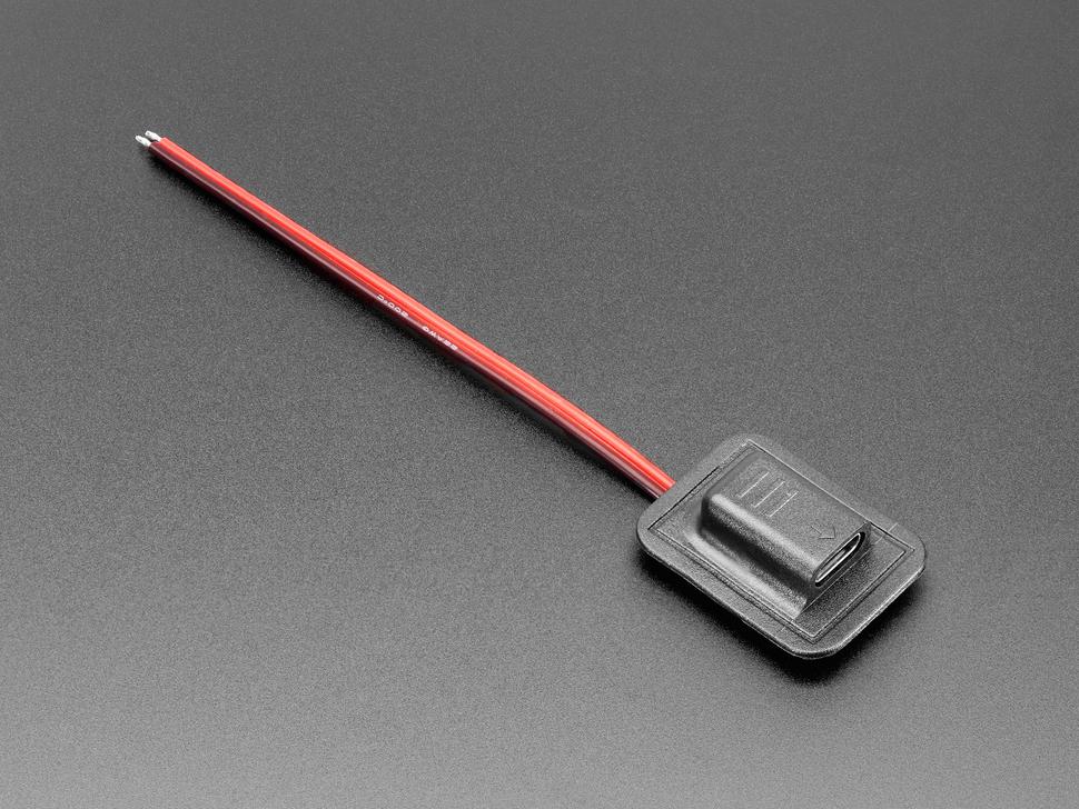 Adafruit Naai-bare USB Type C stroomaansluiting connector