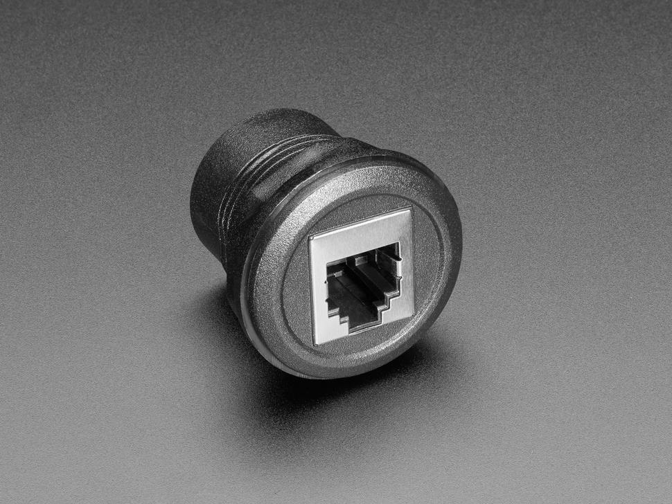 Adafruit RJ-12 of RJ-11 Telefoon Ronde Paneelmontage Adapter Plug