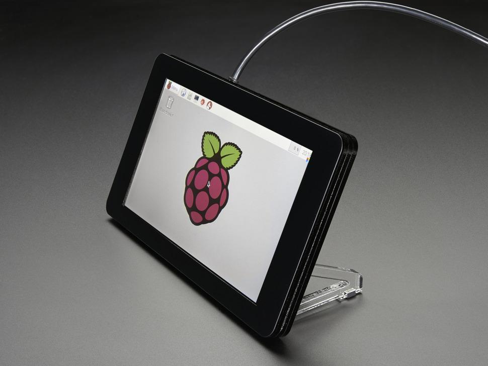 Adafruit Pimoroni Raspberry Pi 7" Touchscreen display case - Zwart