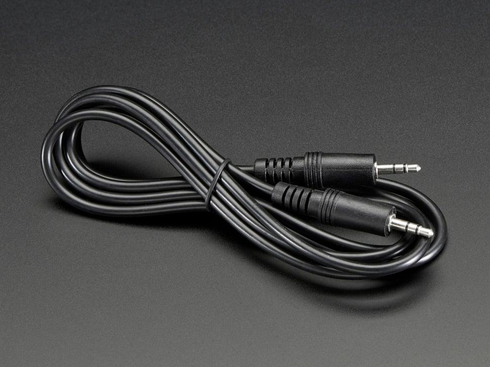 Adafruit Stereo 3,5 mm plug/plug audiokabel - 1,8 meter