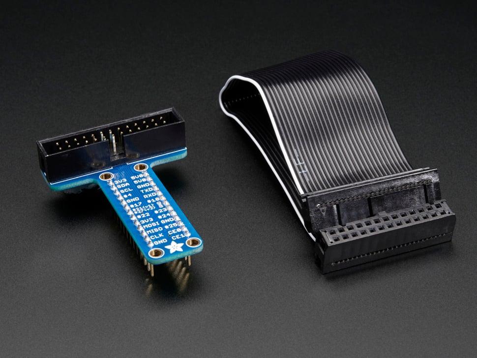 Adafruit assembleerde Pi T-Cobbler- breakout voor Raspberry Pi