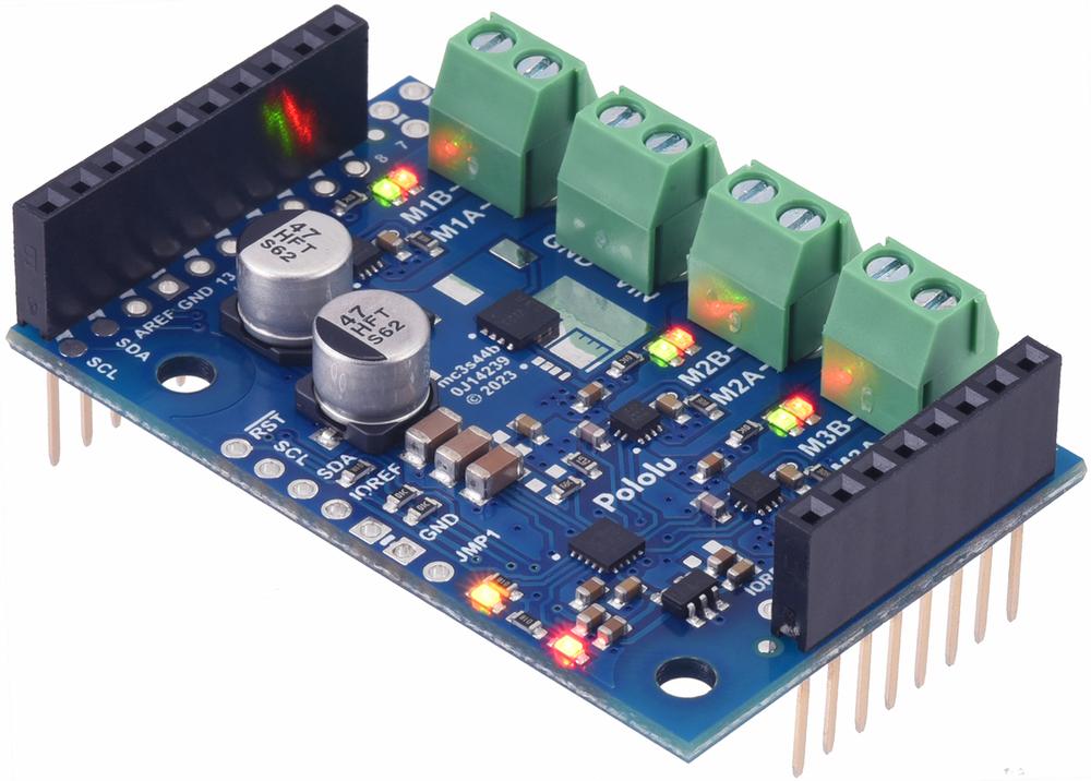 Motoron M3S550 Triple Motor Controller Shield for Arduino (Connectors ...
