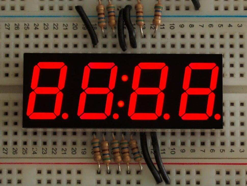 Adafruit Rood 7-segment display - cijferhoogte 0,56 inch