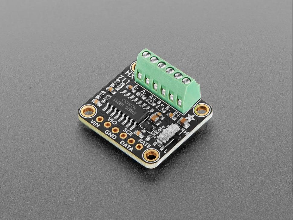 Adafruit HX711 24-bits ADC voor weegcellen / rekstrookjes.