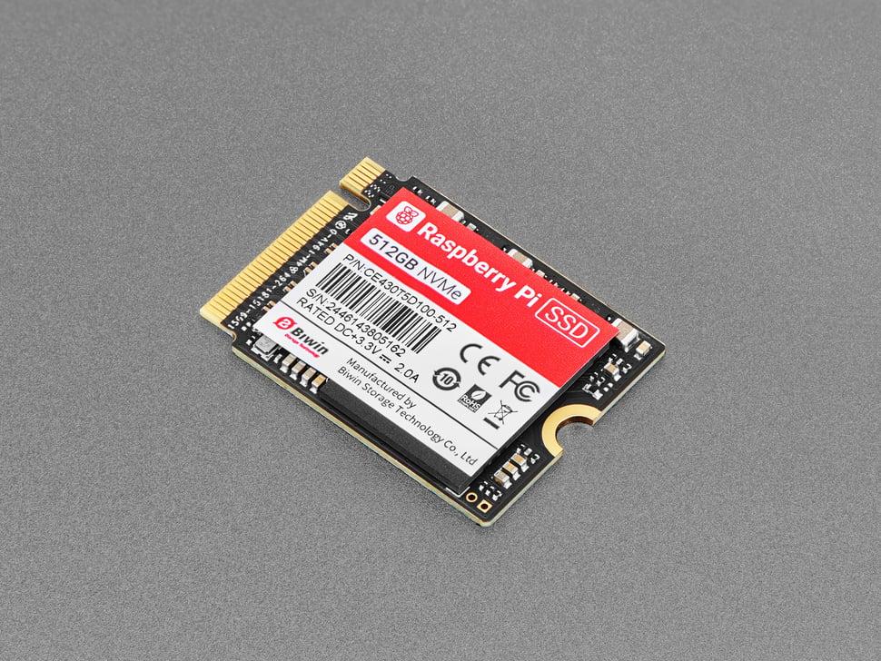 Adafruit Raspberry Pi NVMe SSD - 512GB