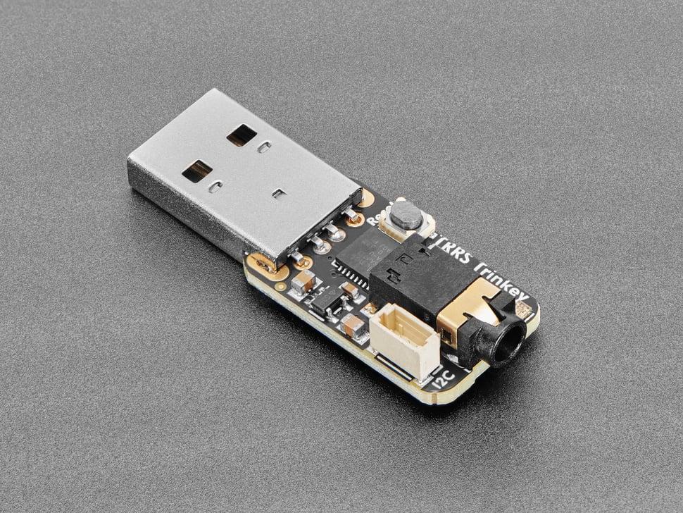 Adafruit TRRS Trinkey - USB-sleutel voor ondersteunende technologie