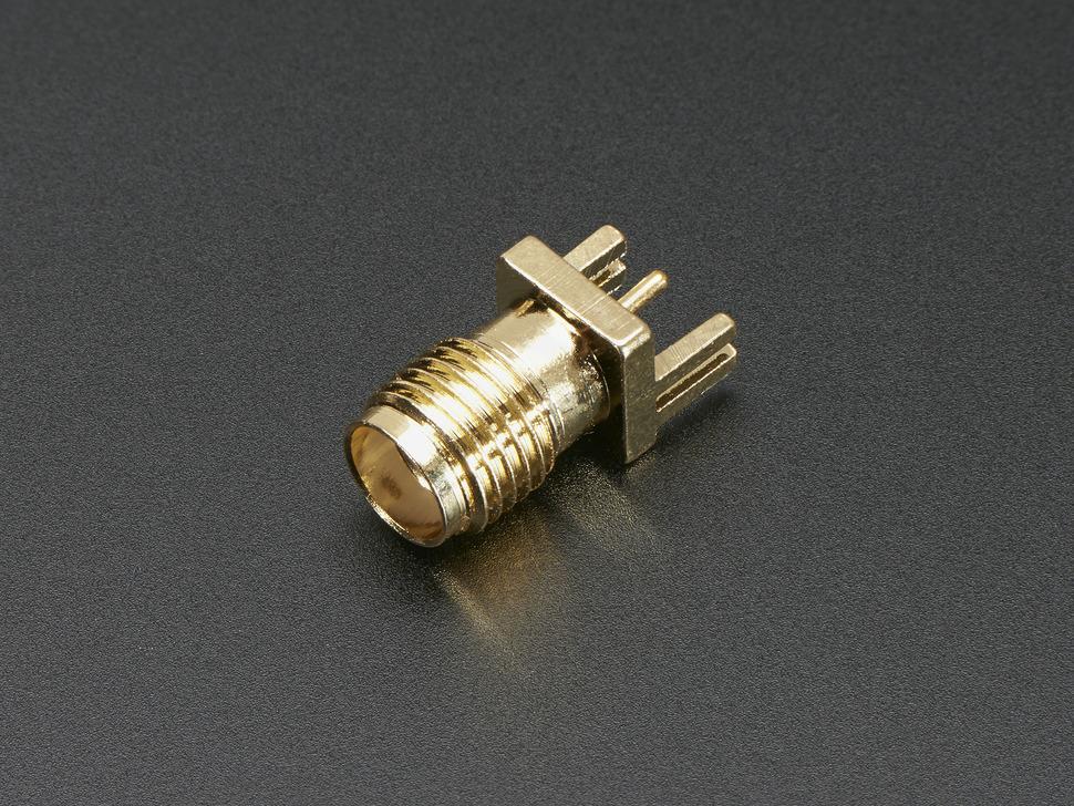 Adafruit Edge-Launch SMA-connector voor 0,8 mm / 0,031" slanke printplaten