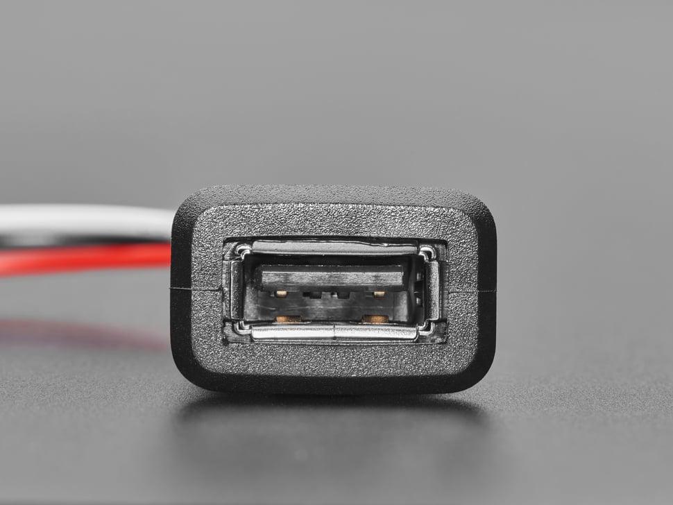 Adafruit Cavo Di Montaggio A Pannello A Scatto - Presa USB Tipo A A 4