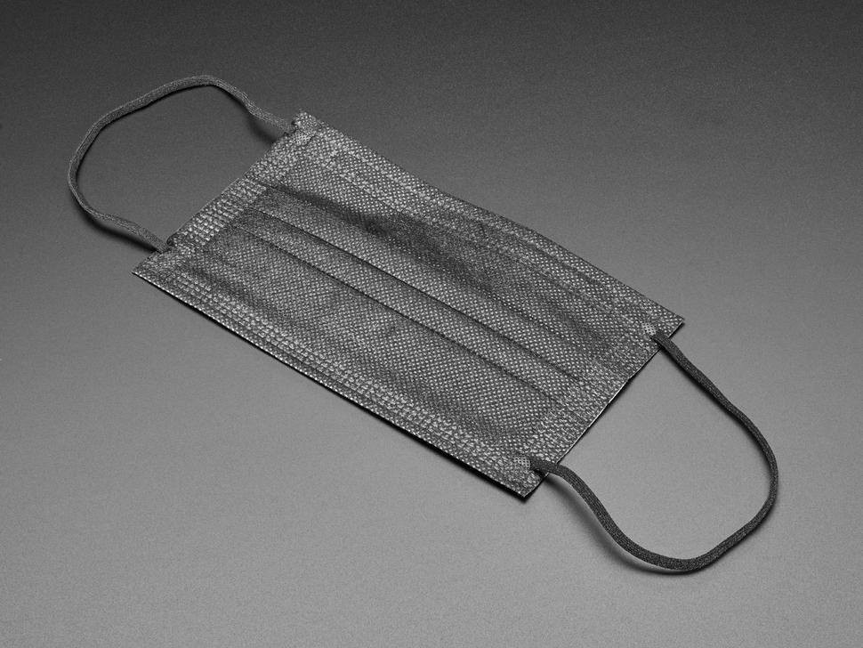 Adafruit Standaard Volwassen Wegwerp Maskers - Zwart Chirurgisch Stijl - 50 stuks