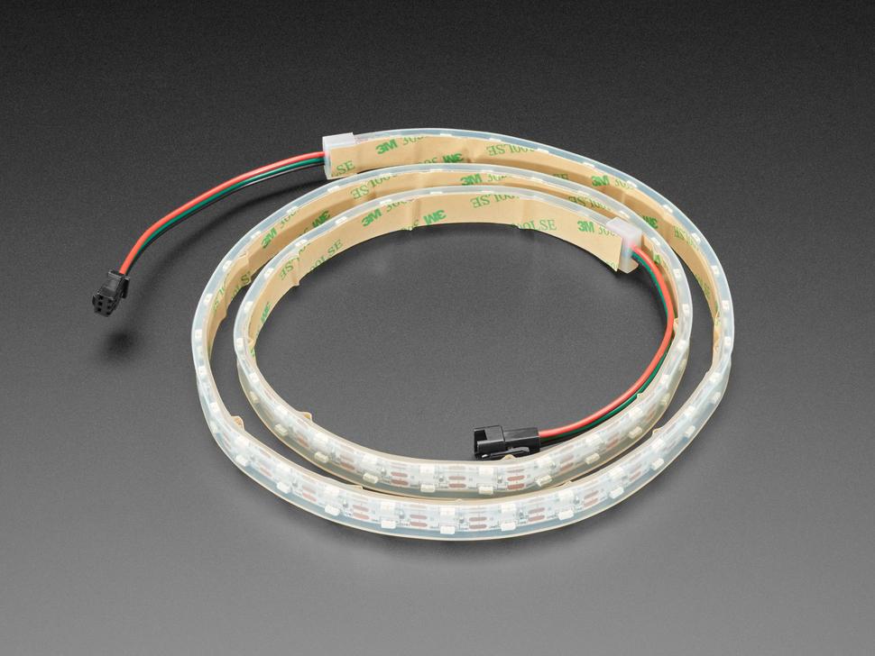 Adafruit NeoPixel LED-strip met dubbele rand en zijverlichting met 120 LED's per meter
