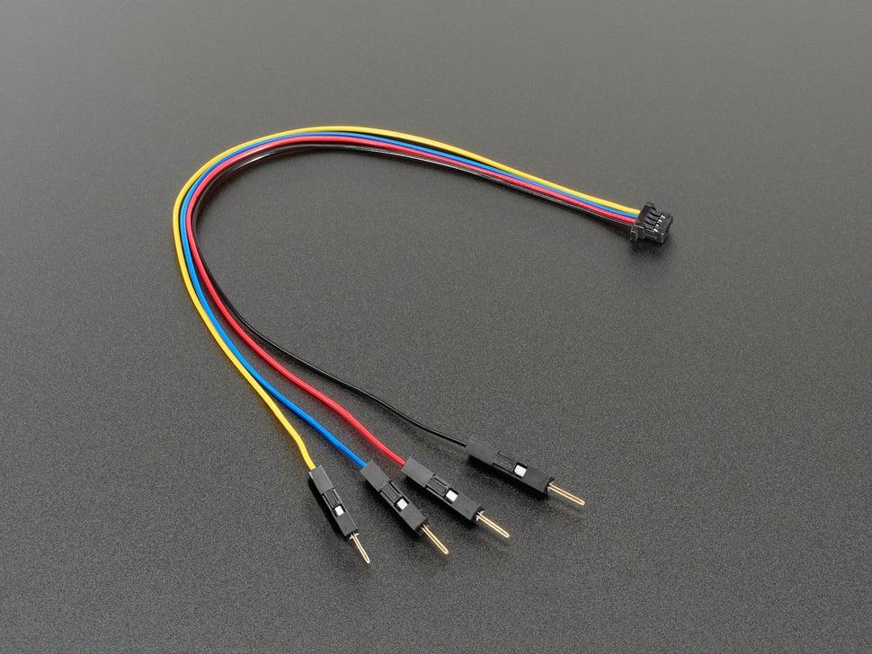 Adafruit STEMMA QT / Qwiic JST SH 4-pins naar Premium male headers kabel