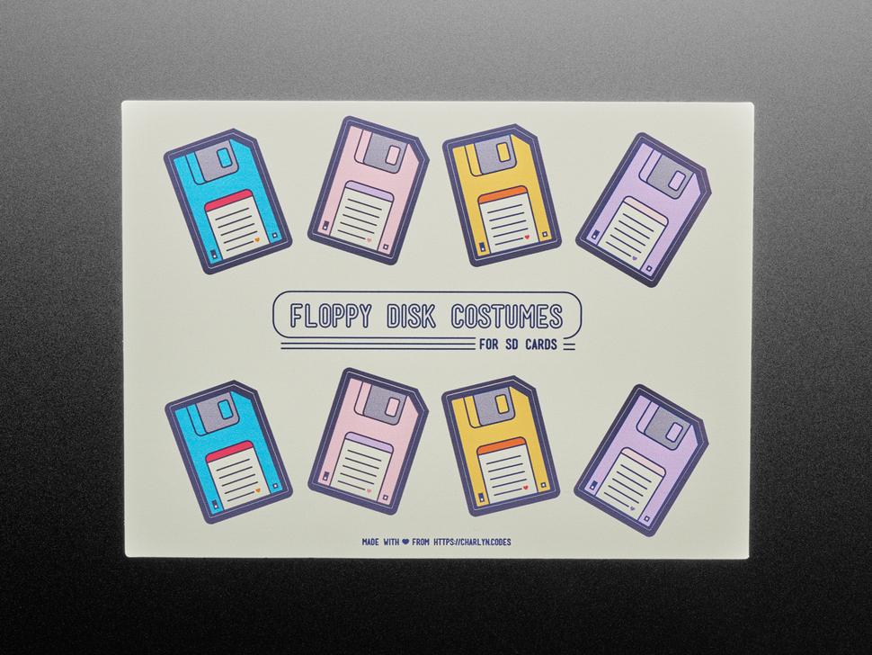 Adafruit Floppy Disk Kostuums voor SD-kaarten door Charlyn Gonda