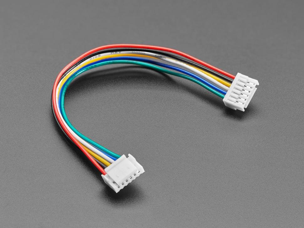 Adafruit JST GH 1,25mm pitch 6-polige kabel - 100mm lang