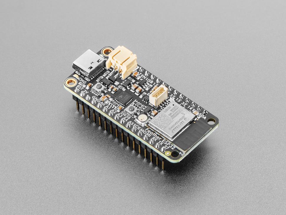 Adafruit ESP32 feather V2 met headers - 8 MB Flash + 2 MB PSRAM