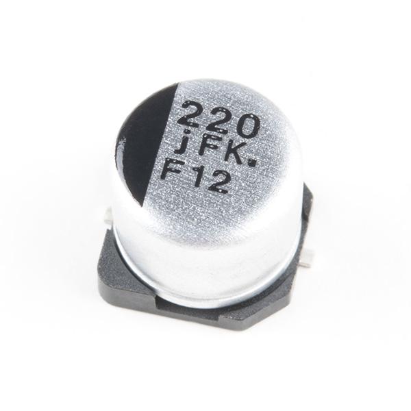 Elko - Condensatore Elettrolitico FW 220uF 35V ±20% A Bassa Impedenza - 5 Pezzi, Radiale D10xL12,5 Mm Per Audio