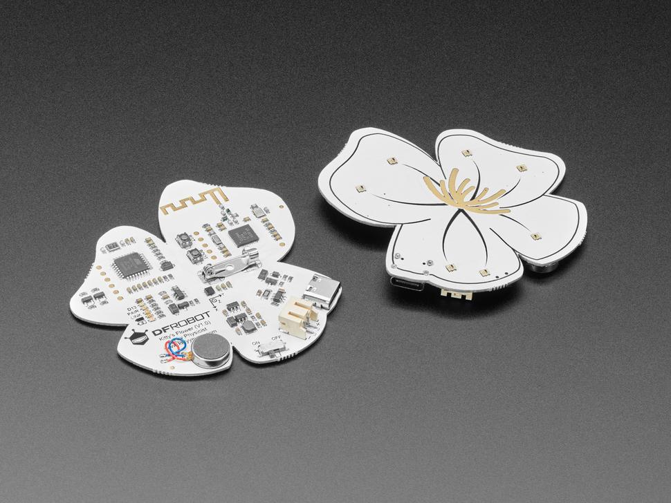 Adafruit Kitty's Flowers - Paar draagbare Bluetooth-broches