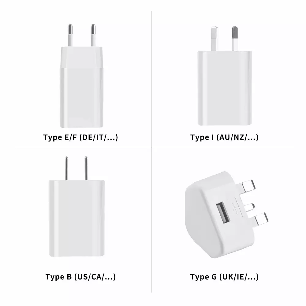 5V USB Power Adapter Type E/F