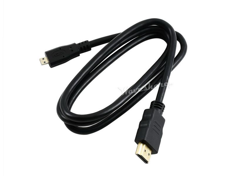 HDMI til Micro HDMI-kabel, passer til Raspberry Pi 4B