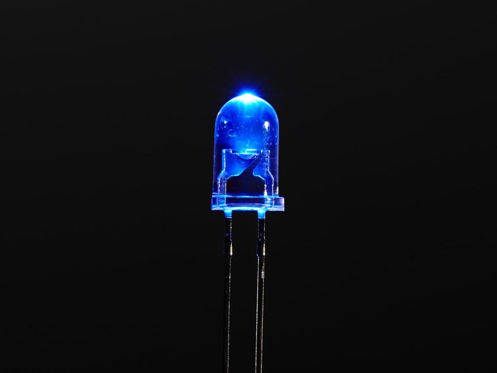 Adafruit Superheldere blauwe 5 mm LED (25 stuks)
