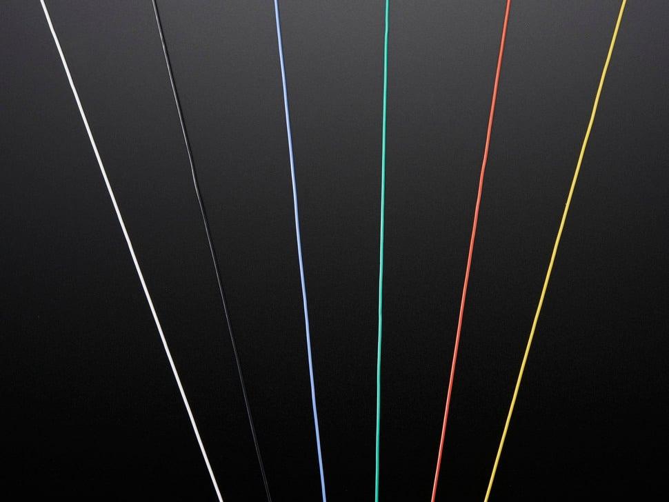 Adafruit Siliconen hoes stranded kerndraad - 30AWG in verschillende kleuren